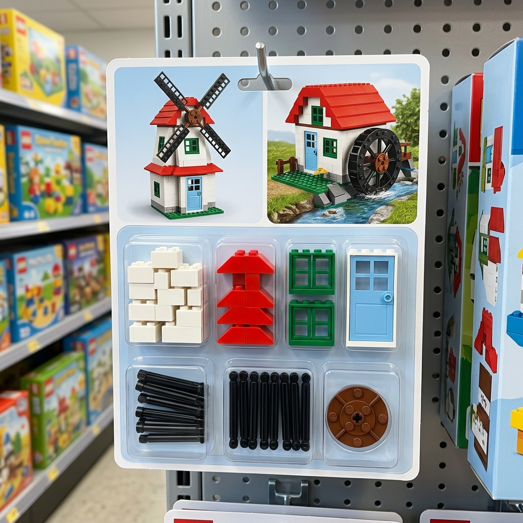 Construction game blister