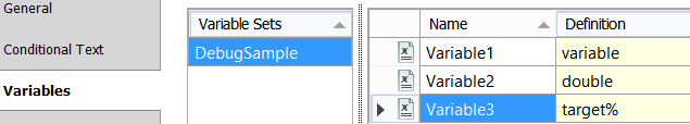 Flare Target Editor manual editing